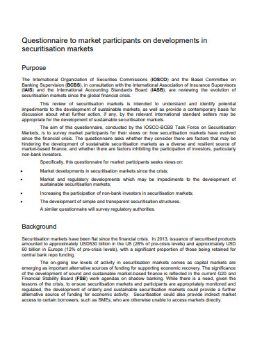 9+ Market Survey Questionnaire Templates in PDF | DOC | Free & Premium ...