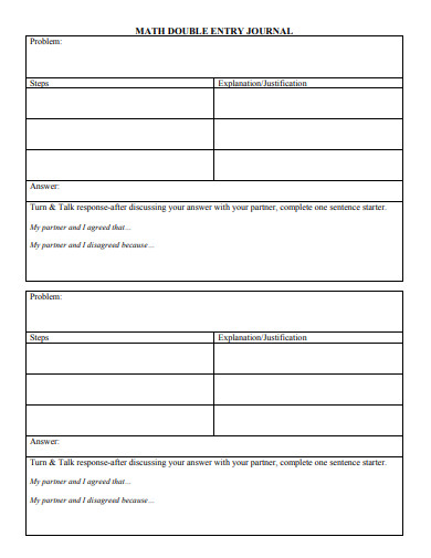 12+ Double Entry Journal Templates in PDF