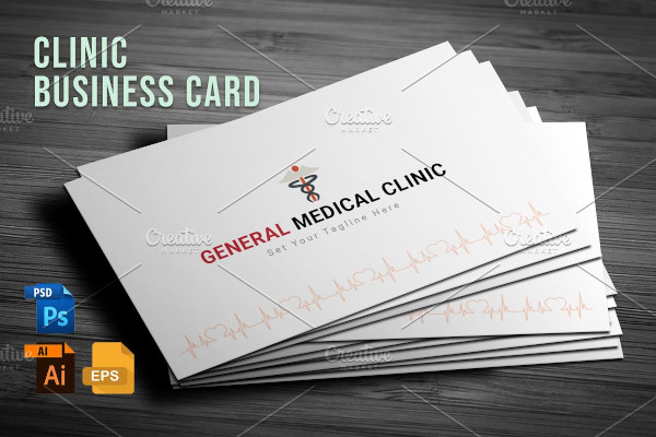 medical clinic business card template