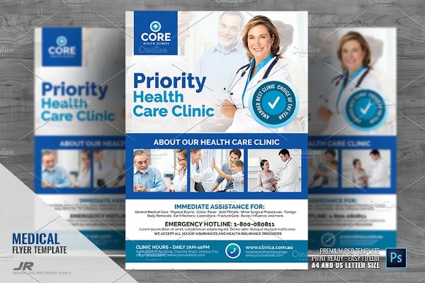 medical clinic flyer template