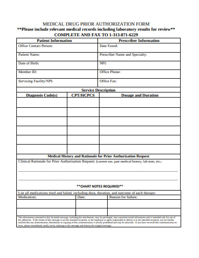 15+ Medical Prior Authorization Form Templates - PDF, DOC | Free ...