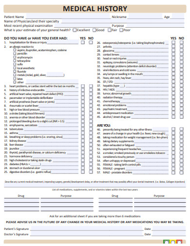 23+ Medical History Templates in PDF | DOC