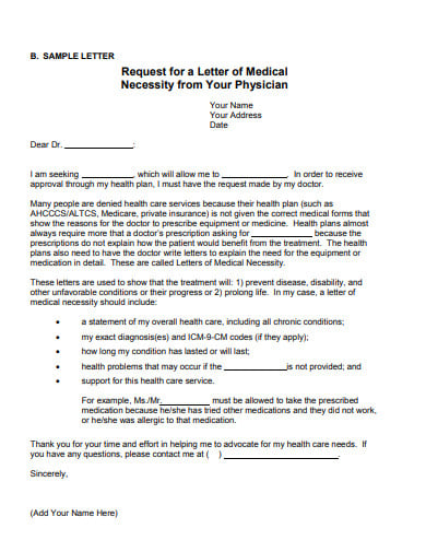 5+ Medical Request Letter Templates in PDF | DOC | Free & Premium Templates