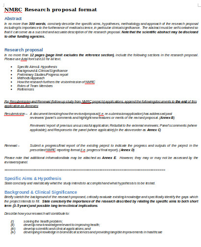 how to write a proposal for a medical research paper