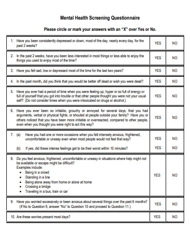 what is a research question about mental health