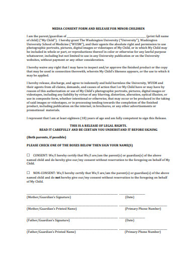 FREE 10+ Minor Consent Form Templates in PDF | MS Word