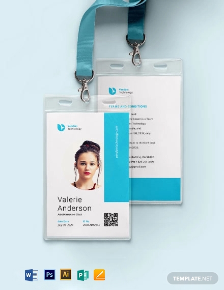 9+ Modern ID Card Templates- Illustrator, MS Word, Pages, Photoshop ...