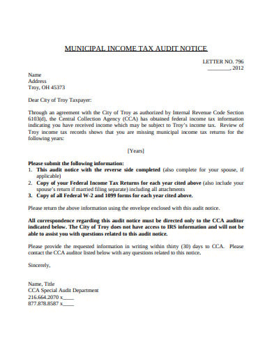 muncipal-income-tax-audit-notice