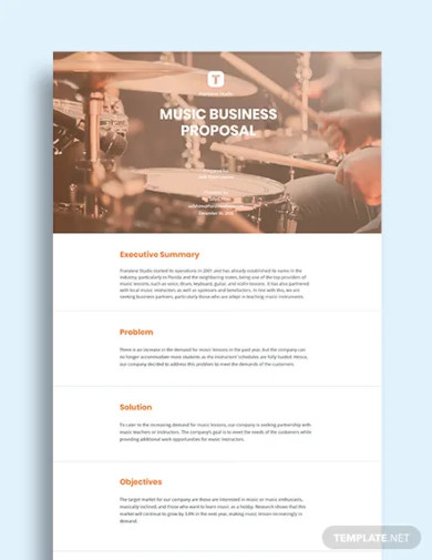 music-business-proposal-template