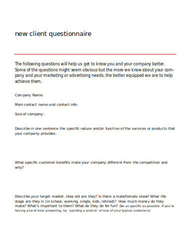 new client questionnaire template1