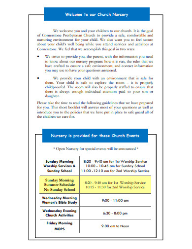 10+ Church Welcome Letter Templates in PDF | DOC