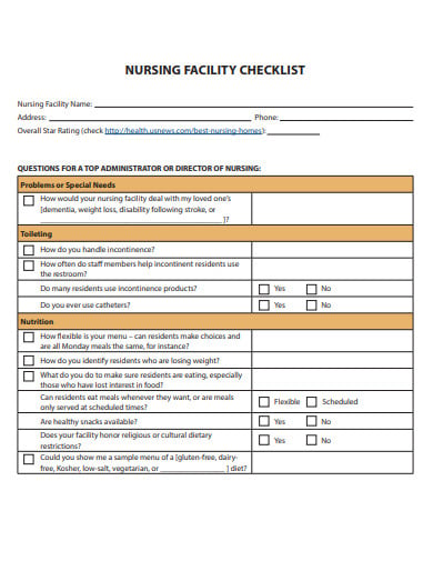 nursing-facility-checklist