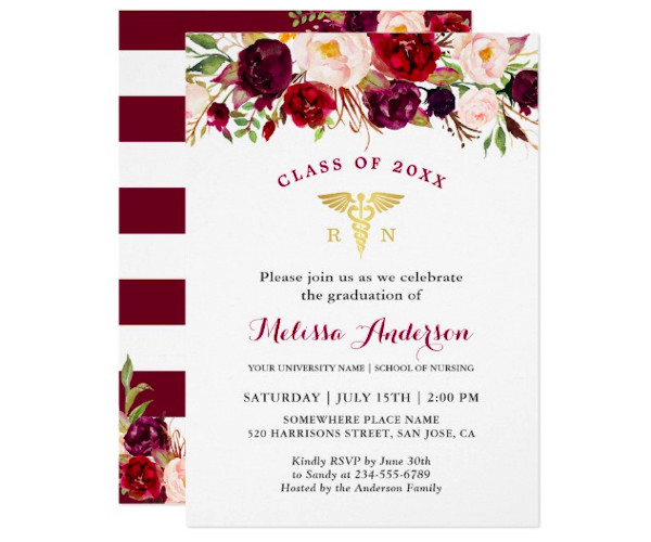 Nursing Graduation Invitation Templates Free