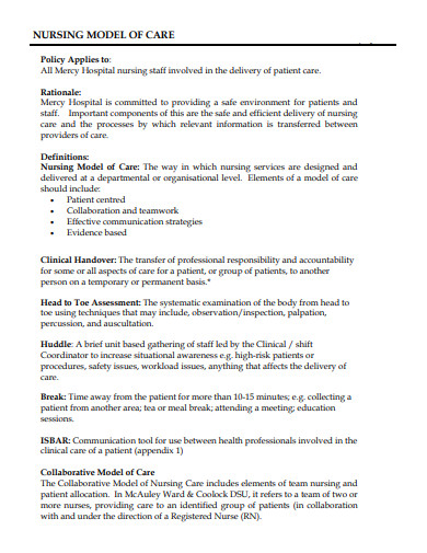 10+ Nursing Policy Templates in PDF | DOC