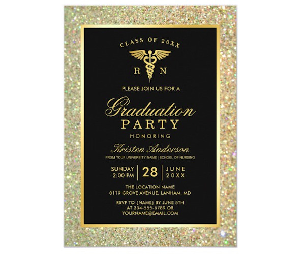 FREE 3+ Nursing Graduation Invitation Templates in PSD
