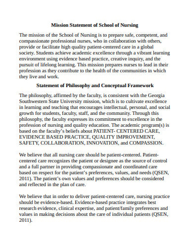 nursing-school-philosophy-statement-format