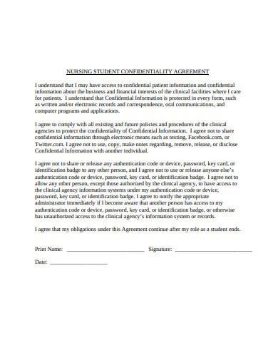 nursing-student-confidentiality-agreement