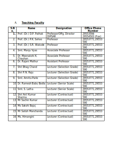 11  Office Directory Templates in PDF Word