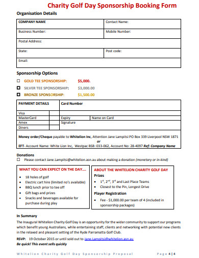 6 Charity Event Sponsorship Proposal Templates In PDF DOC