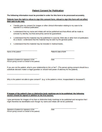 case study patient consent form