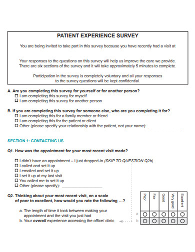 patient-experience-survey-template