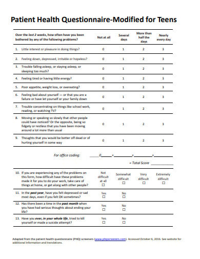 patient-health-questionnaire-example