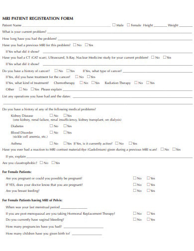 patient registration form in pdf