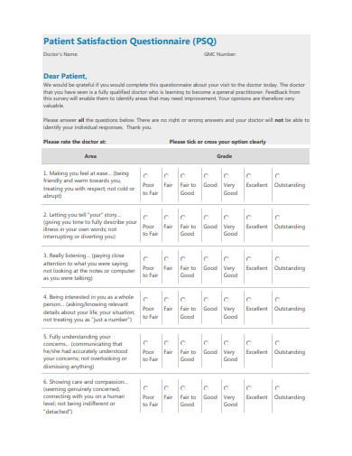 patient-satisfaction-questionnaire-template