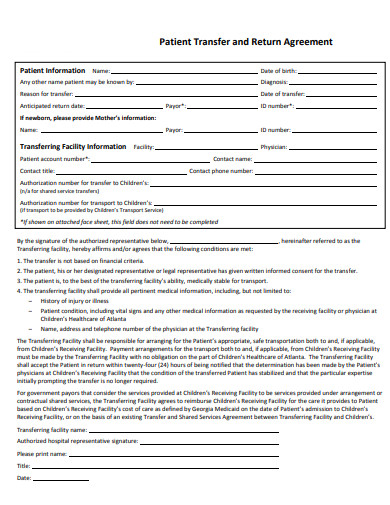 Patient Transfer Form Pdf Fill Online Printable Fillable Blank - Riset