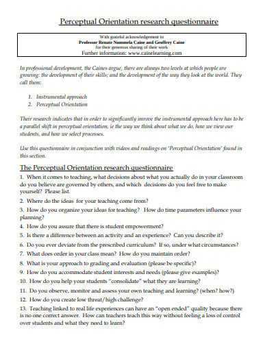 perceptual-orientation-research-questionnaire-template