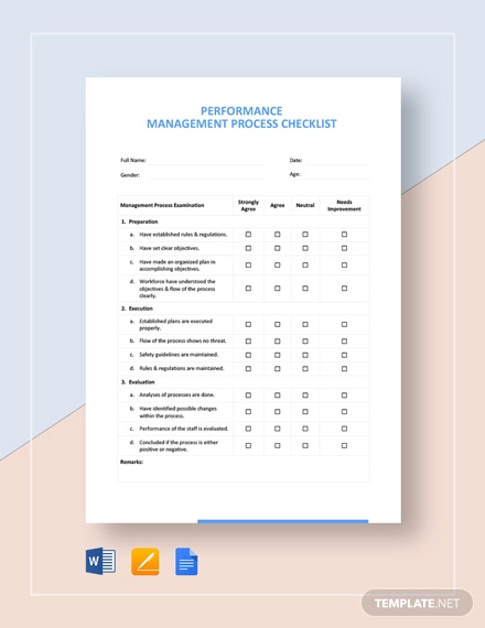 Process Checklist Template -10+ Free Word, PDF Documents Download
