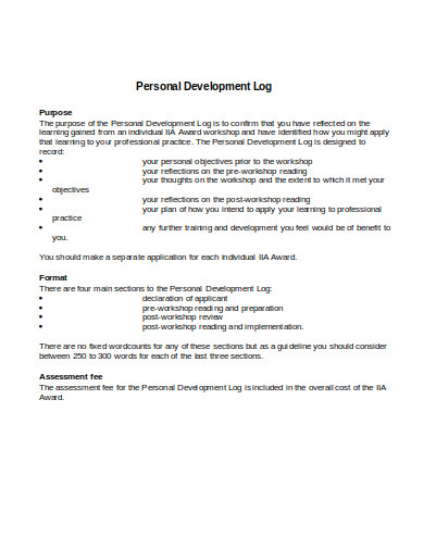 personal-development-log-template