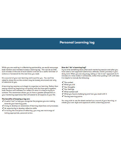 personal-learning-log-template
