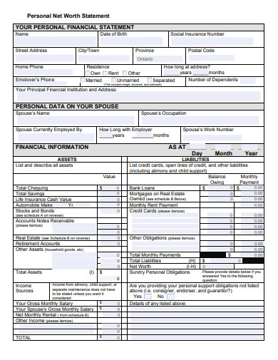 10-net-worth-statement-templates-in-pdf-xls