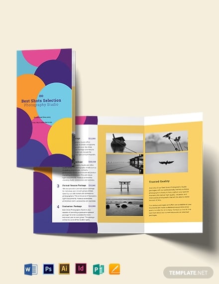 photography business brochure template