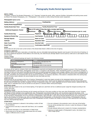Image 6 for Dance Studio Rental Agreement Template