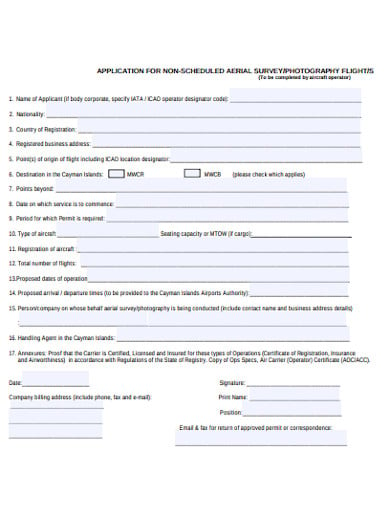 photography survey application form