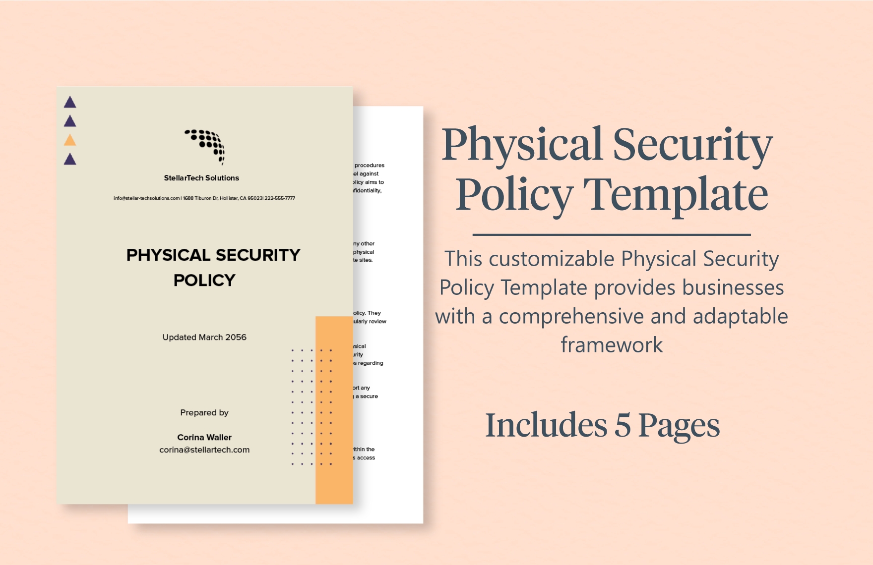 Security Policy Template - 13 Free Word, Pdf Document Downloads 