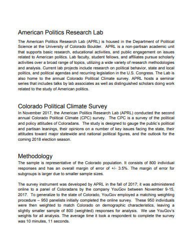 political climate survey template