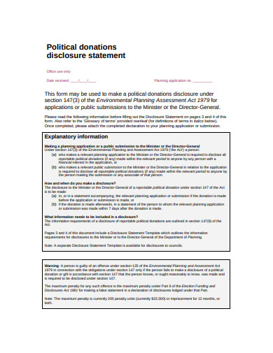 25 Disclosure Statement Templates In Pdf Doc 0381