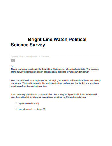 political science survey template