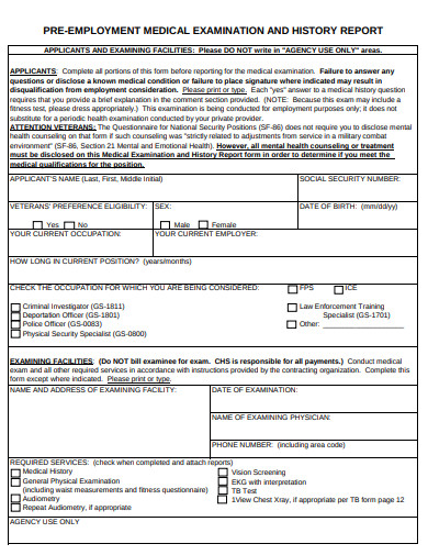 employment-physical-form-template-database