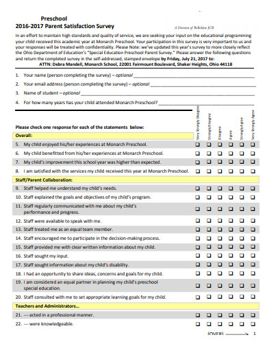 Survey Seeking Parent & Community Input