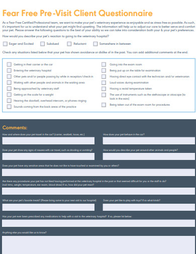 26+ Client Questionnaire Templates in PDF | MS Word