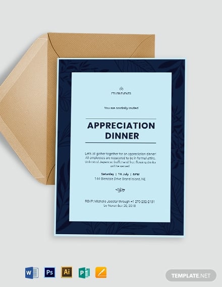 printable appreciation dinner invitation template1