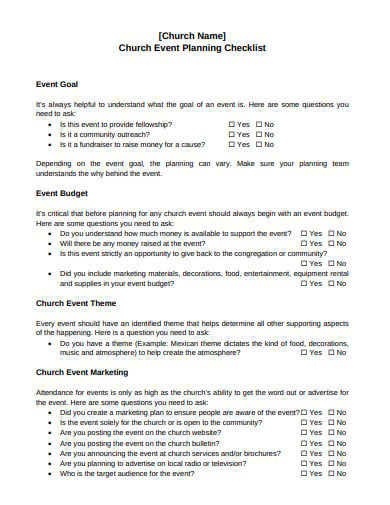 printable church event planning checklist