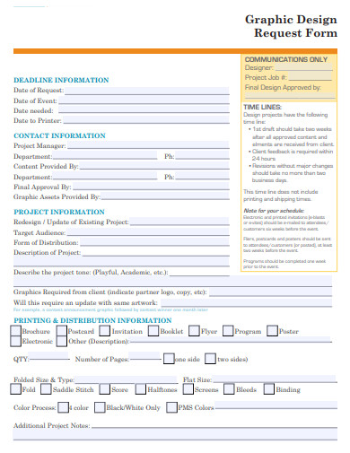 FREE 10+ Graphic Design Request Form Templates in PDF | MS Word
