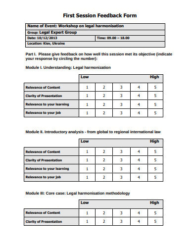 printable session feedback form in pdf