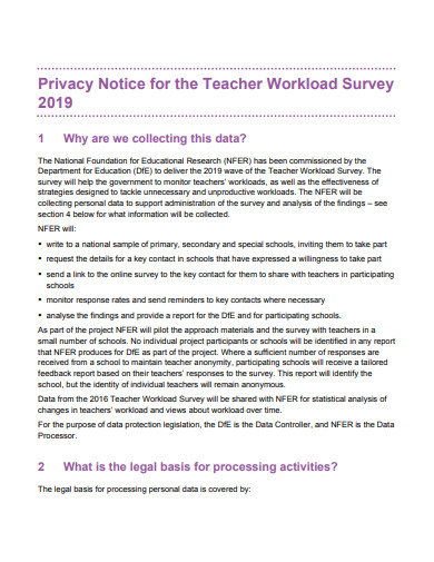 FREE 10+ Teacher Workload Survey Templates in PDF | MS Word