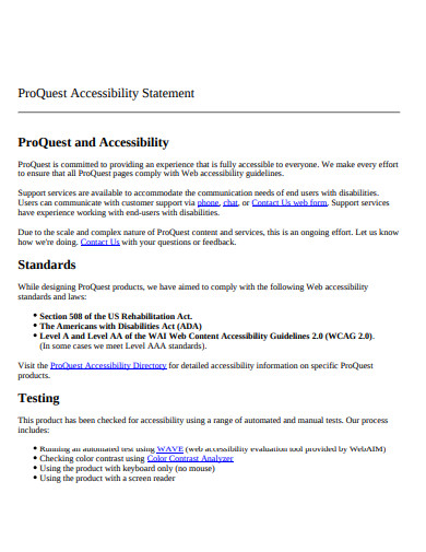 proquest accessibility statement